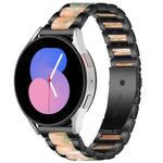 Interbead Resin Metal Watch Band, For Galaxy Watch 5 40 / 44mm, For Galaxy Watch 5 Pro 45mm, For Galaxy Watch 4 40 / 44mm