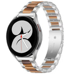Interbead Resin Metal Watch Band, For Galaxy Watch 5 40 / 44mm, For Galaxy Watch 5 Pro 45mm, For Galaxy Watch 4 40 / 44mm