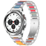 Interbead-Armband aus Kunstharz und Metall, für Galaxy Watch 4 Classic 42/46 mm