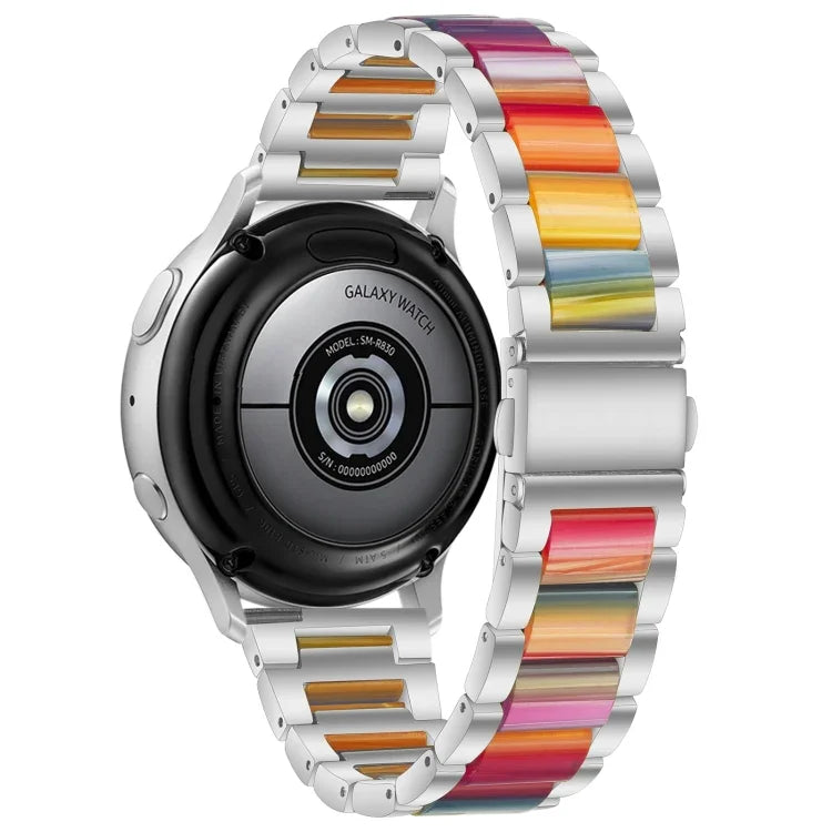 Interbead-Armband aus Kunstharz und Metall, für Galaxy Watch 4 Classic 42/46 mm