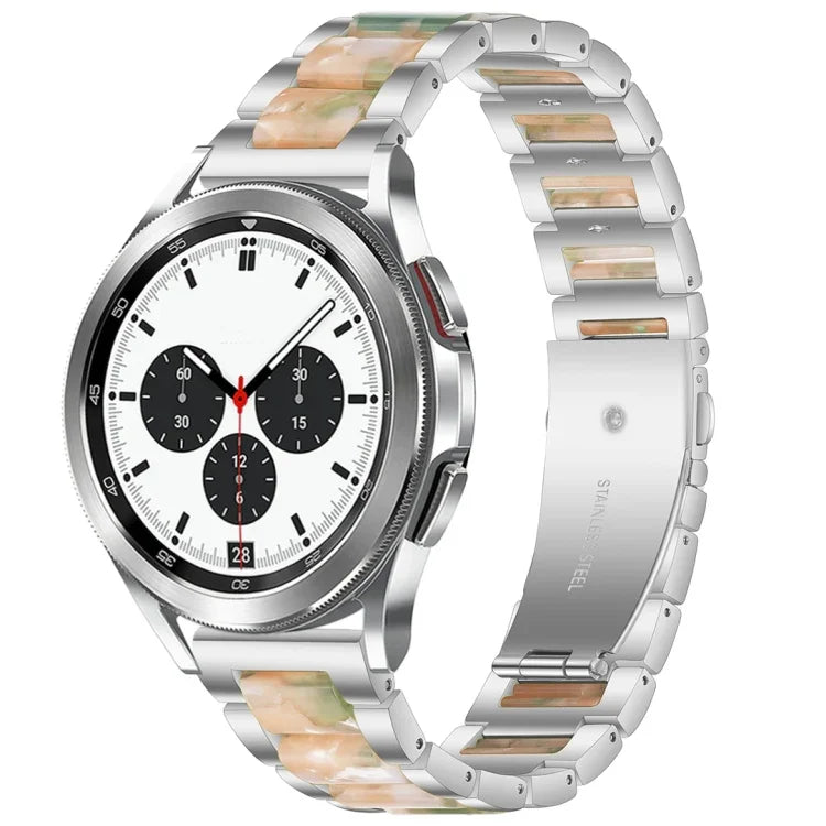 Interbead-Armband aus Kunstharz und Metall, für Galaxy Watch 4 Classic 42/46 mm