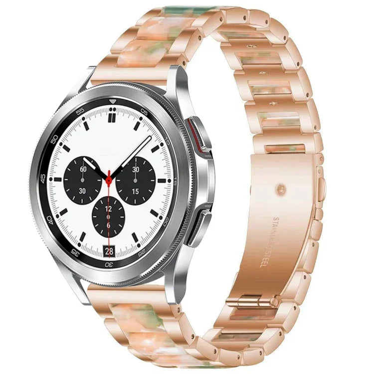 Interbead-Armband aus Kunstharz und Metall, für Galaxy Watch 4 Classic 42/46 mm