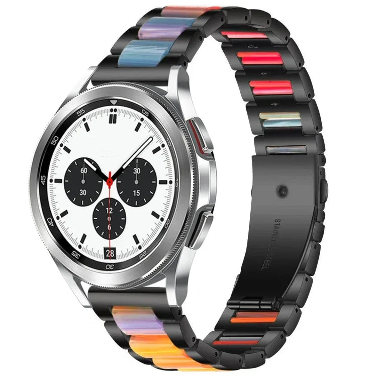 Interbead-Armband aus Kunstharz und Metall, für Galaxy Watch 4 Classic 42/46 mm