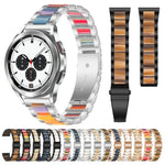 Interbead-Armband aus Kunstharz und Metall, für Galaxy Watch 4 Classic 42/46 mm