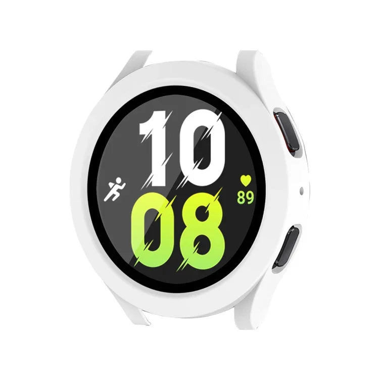 Für Samsung Galaxy Watch4/5 40mm ENKAY Hat-Prince Wasserdichte Vollabdeckung PC-Rahmen + 9H gehärtetes Glas