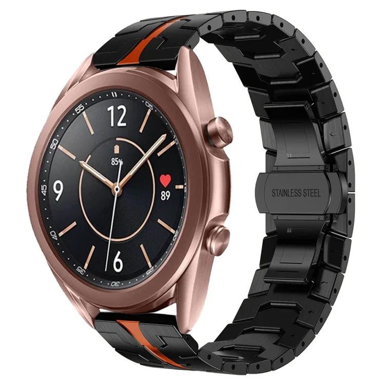 Armor Stainless Steel Metal Watch Band, For Samsung Galaxy watch 42mm, For Samsung Galaxy Watch3 41mm, For Samsung Galaxy Gear Sport, For Samsung Galaxy Watch Active, For Samsung Galaxy Watch5 / Watch5 Pro, For Samsung Galaxy Watch4 / Watch4 Classic