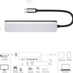 USB C Hub 7-in-1 USB C Multiport Adapter mit HDMI 100W PD und SD/TF Kartenleser