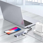 USB C Hub 7-in-1 USB C Multiport Adapter mit HDMI 100W PD und SD/TF Kartenleser