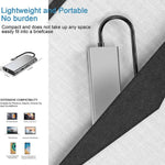 USB-C HUB, USB-C Adapter 11 in 1 Dongle mit 4K HDMI, VGA, Typ C PD, USB3.0, RJ45 Ethernet, SD/TF Kartenleser, 3,5 mm AUX, Dockingstation kompatibel mit MacBook Pro/Air, anderen Typ C Laptops und Geräten