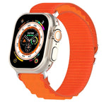 Zweifarbiges Nylon-Uhrenarmband, passend für Apple Watch Ultra (49 mm), Apple Watch Series 8 &amp; 7 (45 mm), SE 2 &amp; 6, SE, 5 &amp; 4 (44 mm) und Apple Watch Series 8 &amp; 7 (41 mm), SE 2 &amp; 6, SE, 5 &amp; 4 (40 mm).
