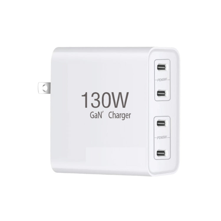 GaN130W 4-Port USB-C PD65W / PD30W Multi-Port Typ-C Ladegerät für Notebook-Serie, US-Stecker, EU / US-Stecker, UK / US-Stecker, AU / US-Stecker, EU / UK / US-Stecker, EU / UK / AU / US-Stecker