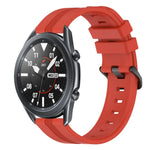22 mm konkaves, gestreiftes Silikon-Uhrenarmband, für Samsung Galaxy Watch3 45 mm, Samsung Galaxy Watch 46 mm, Samsung Gear S3 Classic, Samsung Gear S3 Frontier