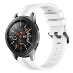 22 mm konkaves, gestreiftes Silikon-Uhrenarmband, für Samsung Galaxy Watch3 45 mm, Samsung Galaxy Watch 46 mm, Samsung Gear S3 Classic, Samsung Gear S3 Frontier