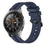 22 mm konkaves, gestreiftes Silikon-Uhrenarmband, für Samsung Galaxy Watch3 45 mm, Samsung Galaxy Watch 46 mm, Samsung Gear S3 Classic, Samsung Gear S3 Frontier
