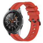 22 mm konkaves, gestreiftes Silikon-Uhrenarmband, für Samsung Galaxy Watch3 45 mm, Samsung Galaxy Watch 46 mm, Samsung Gear S3 Classic, Samsung Gear S3 Frontier
