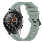 22 mm konkaves, gestreiftes Silikon-Uhrenarmband, für Samsung Galaxy Watch3 45 mm, Samsung Galaxy Watch 46 mm, Samsung Gear S3 Classic, Samsung Gear S3 Frontier