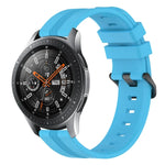 22 mm konkaves, gestreiftes Silikon-Uhrenarmband, für Samsung Galaxy Watch3 45 mm, Samsung Galaxy Watch 46 mm, Samsung Gear S3 Classic, Samsung Gear S3 Frontier