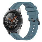 22 mm konkaves, gestreiftes Silikon-Uhrenarmband, für Samsung Galaxy Watch3 45 mm, Samsung Galaxy Watch 46 mm, Samsung Gear S3 Classic, Samsung Gear S3 Frontier