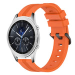 22 mm konkaves, gestreiftes Silikon-Uhrenarmband, für Samsung Galaxy Watch3 45 mm, Samsung Galaxy Watch 46 mm, Samsung Gear S3 Classic, Samsung Gear S3 Frontier