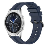 22 mm konkaves, gestreiftes Silikon-Uhrenarmband, für Samsung Galaxy Watch3 45 mm, Samsung Galaxy Watch 46 mm, Samsung Gear S3 Classic, Samsung Gear S3 Frontier