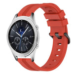 22 mm konkaves, gestreiftes Silikon-Uhrenarmband, für Samsung Galaxy Watch3 45 mm, Samsung Galaxy Watch 46 mm, Samsung Gear S3 Classic, Samsung Gear S3 Frontier