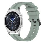 22 mm konkaves, gestreiftes Silikon-Uhrenarmband, für Samsung Galaxy Watch3 45 mm, Samsung Galaxy Watch 46 mm, Samsung Gear S3 Classic, Samsung Gear S3 Frontier