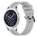22 mm konkaves, gestreiftes Silikon-Uhrenarmband, für Samsung Galaxy Watch3 45 mm, Samsung Galaxy Watch 46 mm, Samsung Gear S3 Classic, Samsung Gear S3 Frontier