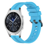 22 mm konkaves, gestreiftes Silikon-Uhrenarmband, für Samsung Galaxy Watch3 45 mm, Samsung Galaxy Watch 46 mm, Samsung Gear S3 Classic, Samsung Gear S3 Frontier