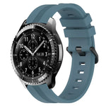 22 mm konkaves, gestreiftes Silikon-Uhrenarmband, für Samsung Galaxy Watch3 45 mm, Samsung Galaxy Watch 46 mm, Samsung Gear S3 Classic, Samsung Gear S3 Frontier
