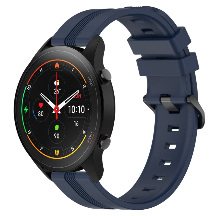22mm Concave Striped Slicone Watch Band, For Xiaomi Watch S2 42mm, For Xiaomi Watch S2 46mm, For Xiaomi MI Watch S1, For Xiaomi MI Watch S1 Pro