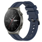 22mm Concave Striped Slicone Watch Band, For Huawei Watch GT Runner, For Huawei Watch 3, For Huawei Watch 3 Pro, For Huawei GT2 Pro