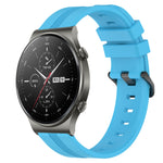 22mm Concave Striped Slicone Watch Band, For Huawei Watch GT Runner, For Huawei Watch 3, For Huawei Watch 3 Pro, For Huawei GT2 Pro