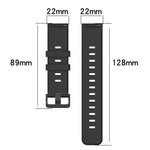 22mm Concave Striped Slicone Watch Band, For Huawei Watch GT 2E, For Huawei GT2 46mm, For Honor Watch GS 3, For Honor Watch GS Pro