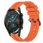 22mm Concave Striped Slicone Watch Band, For Huawei Watch GT 2E, For Huawei GT2 46mm, For Honor Watch GS 3, For Honor Watch GS Pro