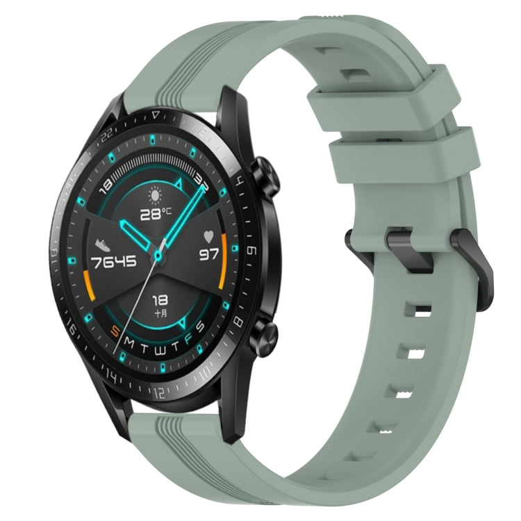 22mm Concave Striped Slicone Watch Band, For Huawei Watch GT 2E, For Huawei GT2 46mm, For Honor Watch GS 3, For Honor Watch GS Pro