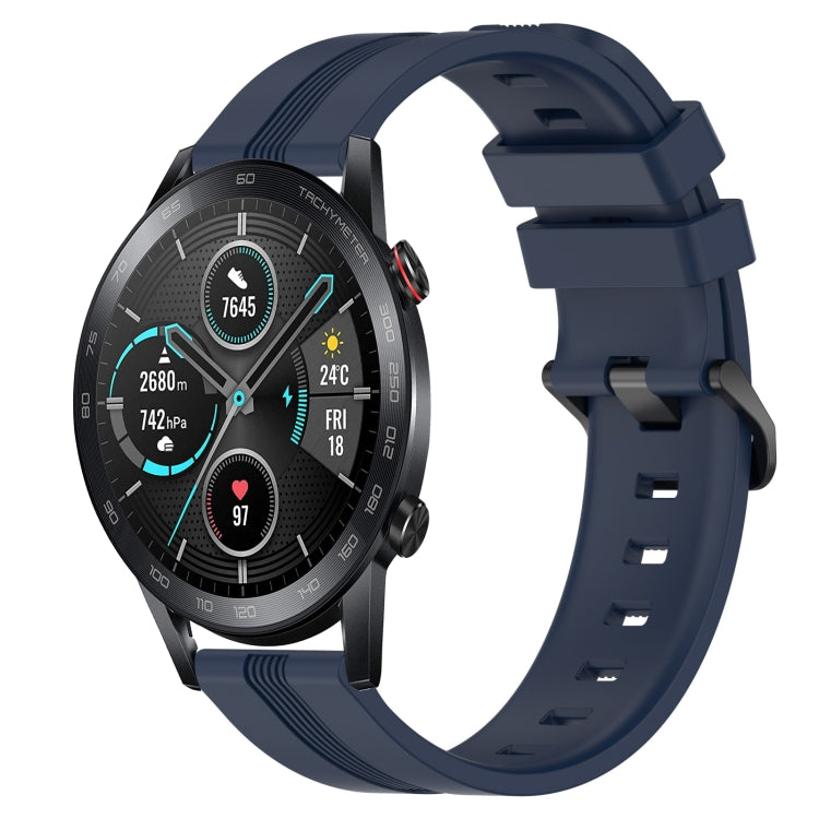 22mm Concave Striped Slicone Watch Band, For Honor Magic Watch 2 46mm, For Honor Watch Dream, For Huawei Watch GT3 SE