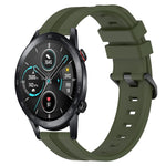 22mm Concave Striped Slicone Watch Band, For Honor Magic Watch 2 46mm, For Honor Watch Dream, For Huawei Watch GT3 SE