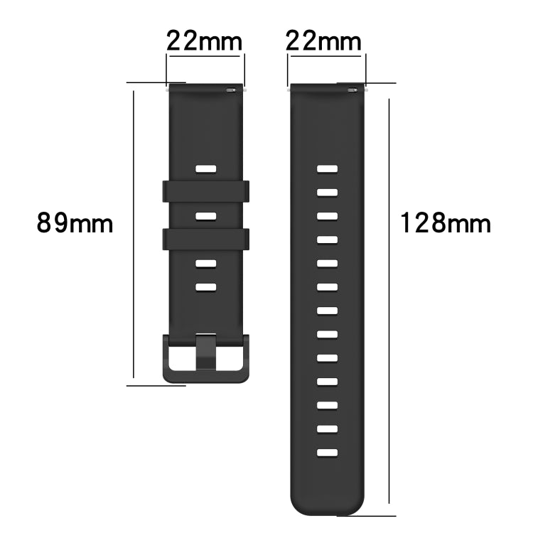 22mm Concave Striped Slicone Watch Band, For Honor Magic Watch 2 46mm, For Honor Watch Dream, For Huawei Watch GT3 SE