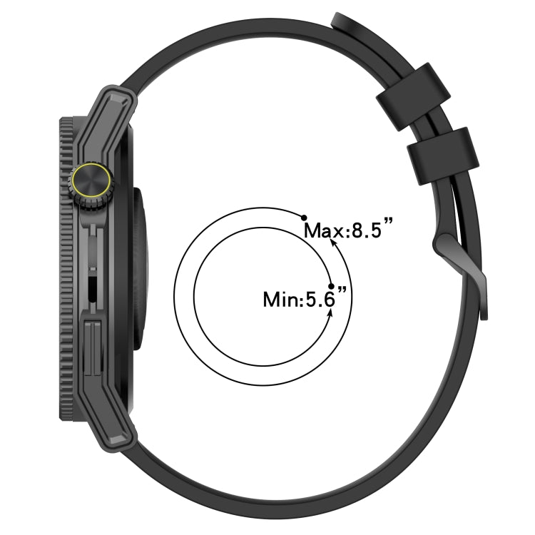 22mm Concave Striped Slicone Watch Band, For Honor Magic Watch 2 46mm, For Honor Watch Dream, For Huawei Watch GT3 SE