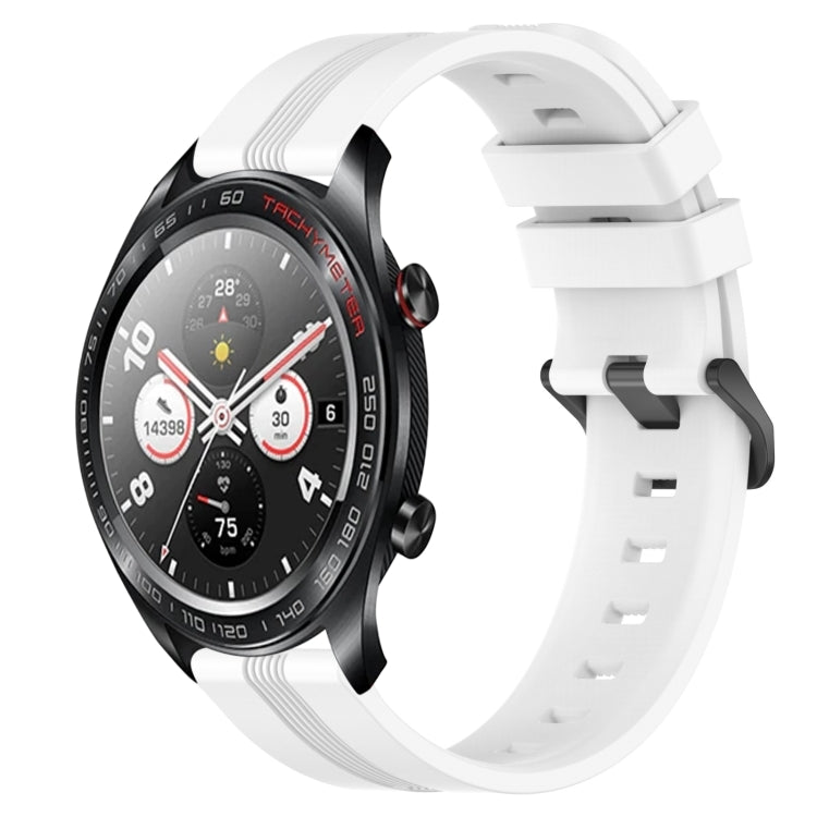 22mm Concave Striped Slicone Watch Band, For Honor Magic Watch 2 46mm, For Honor Watch Dream, For Huawei Watch GT3 SE