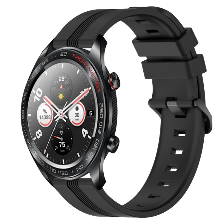 22mm Concave Striped Slicone Watch Band, For Honor Magic Watch 2 46mm, For Honor Watch Dream, For Huawei Watch GT3 SE