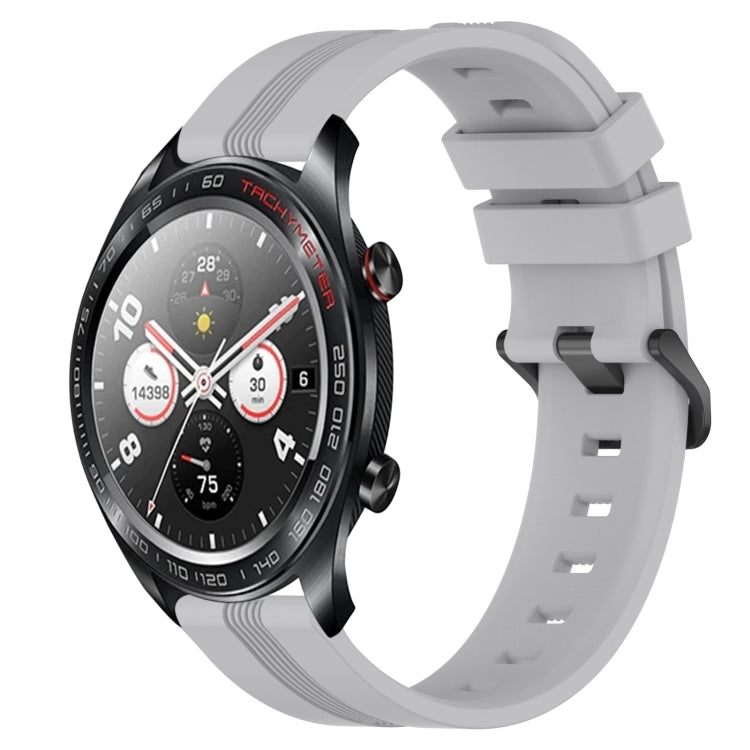22mm Concave Striped Slicone Watch Band, For Honor Magic Watch 2 46mm, For Honor Watch Dream, For Huawei Watch GT3 SE