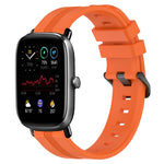 20mm Concave Striped Slicone Watch Band, For Amazfit GTS 4, For Amazfit GTS 3, For Amazfit GTS 2E, For Amazfit GTS 2 Mini