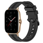 20mm Concave Striped Slicone Watch Band, For Amazfit GTS 2, For Amazfit GTS, For Amazfit GTR 42mm, For Amazfit Pop Pro
