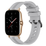 20mm Concave Striped Slicone Watch Band, For Amazfit GTS 2, For Amazfit GTS, For Amazfit GTR 42mm, For Amazfit Pop Pro