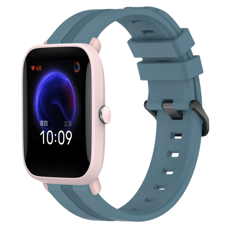 20mm Concave Striped Slicone Watch Band, For Amazfit GTS 2, For Amazfit GTS, For Amazfit GTR 42mm, For Amazfit Pop Pro