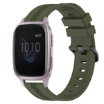 20mm Concave Striped Slicone Watch Band, For Garmin Forerunner 55, For Garmin Venu, For Garmin Venu SQ, For Garmin Garminmove Luxe