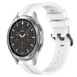 20mm Concave Striped Slicone Watch Band, For Samsung Galaxy Watch4 44mm, For Samsung Galaxy Watch4 40mm, For Samsung  Galaxy Watch 4 Classic 42mm, For Samsung  Galaxy Watch 4 Classic 46mm