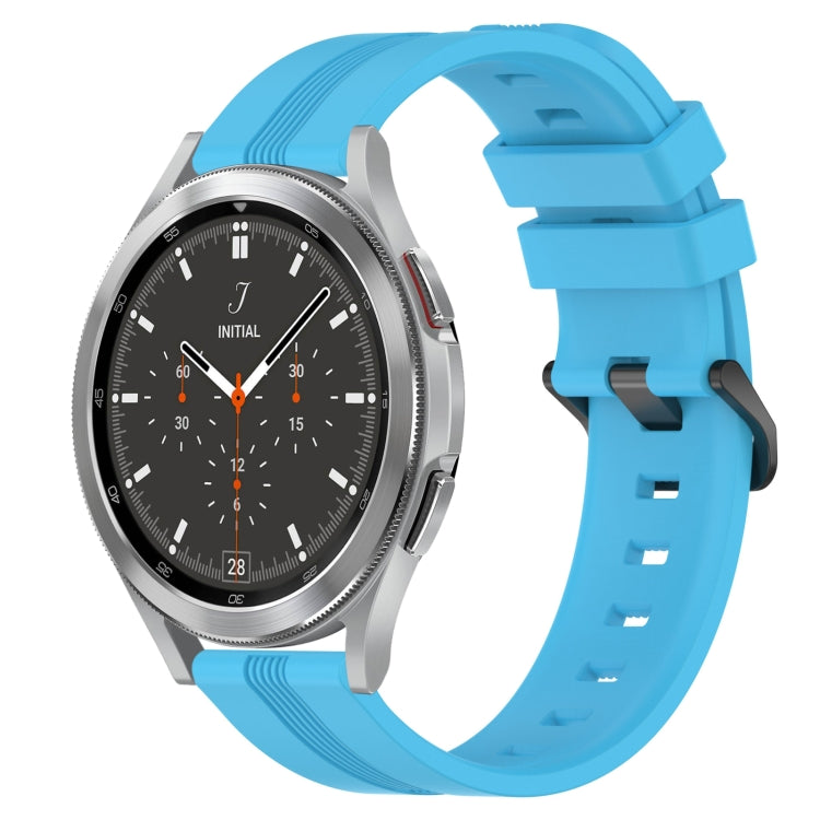 20mm Concave Striped Slicone Watch Band, For Samsung Galaxy Watch4 44mm, For Samsung Galaxy Watch4 40mm, For Samsung  Galaxy Watch 4 Classic 42mm, For Samsung  Galaxy Watch 4 Classic 46mm