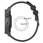 20 mm breites, konkaves, gestreiftes Silikon-Uhrenarmband, passend für Samsung Galaxy Watch 6 (40 mm) und Samsung Galaxy Watch 6 Classic (43 mm).